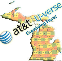 AT&T Uverse availability in Michigan