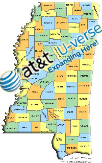 AT&T Uverse availability in Mississippi